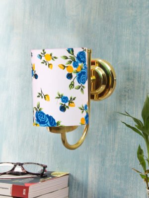 Ambika Home Multicolor cotton wall mounted Gold Lamp | Modern Decorative Wall Lamp for Living Room, Bedroom & Hallway