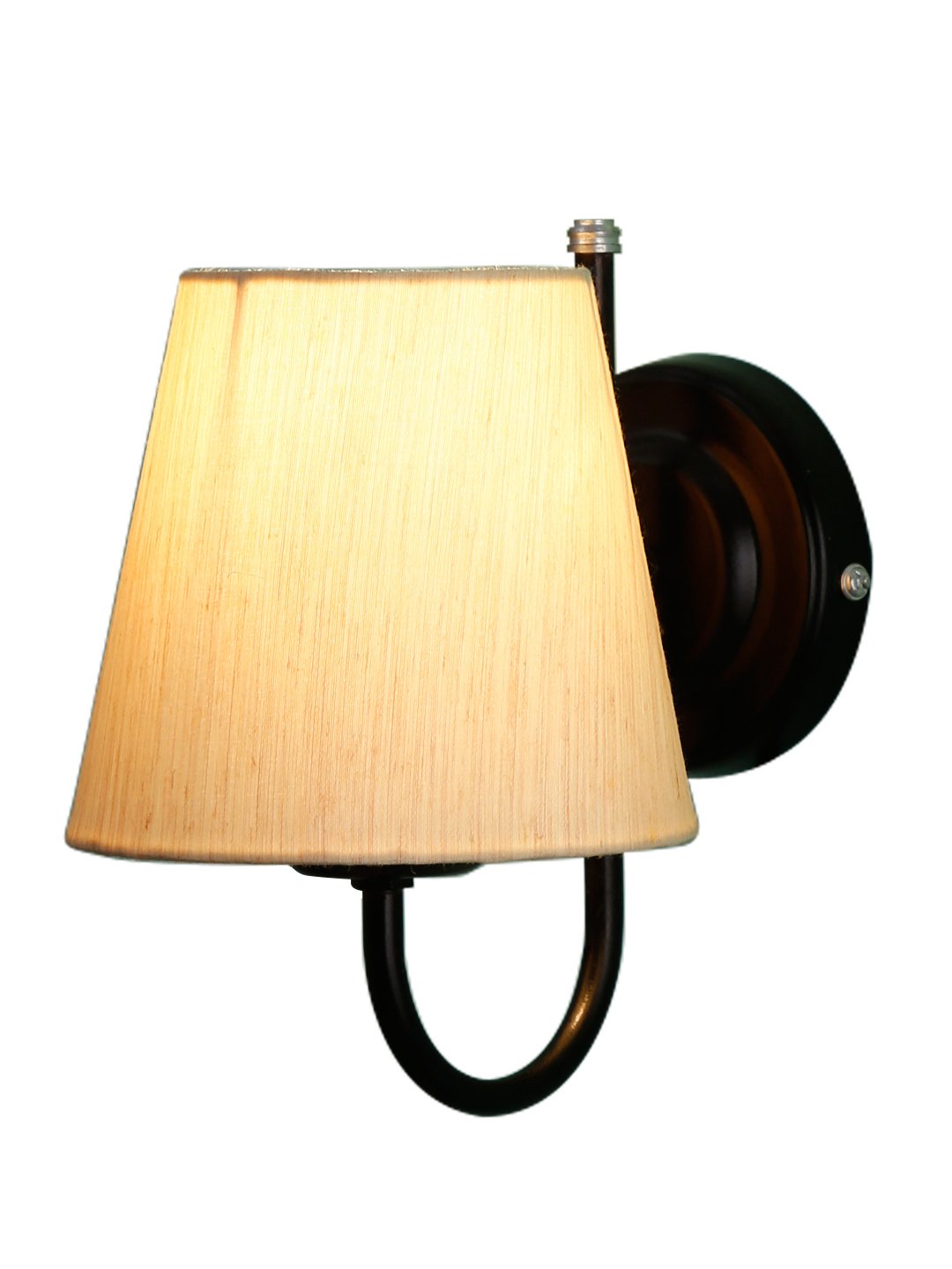 Ambika Home Off White Cotton Wall Mounted Lamp with Iron Base Decorative Wall Lamp for Living Room, Bedroom & Hallway - Image 3