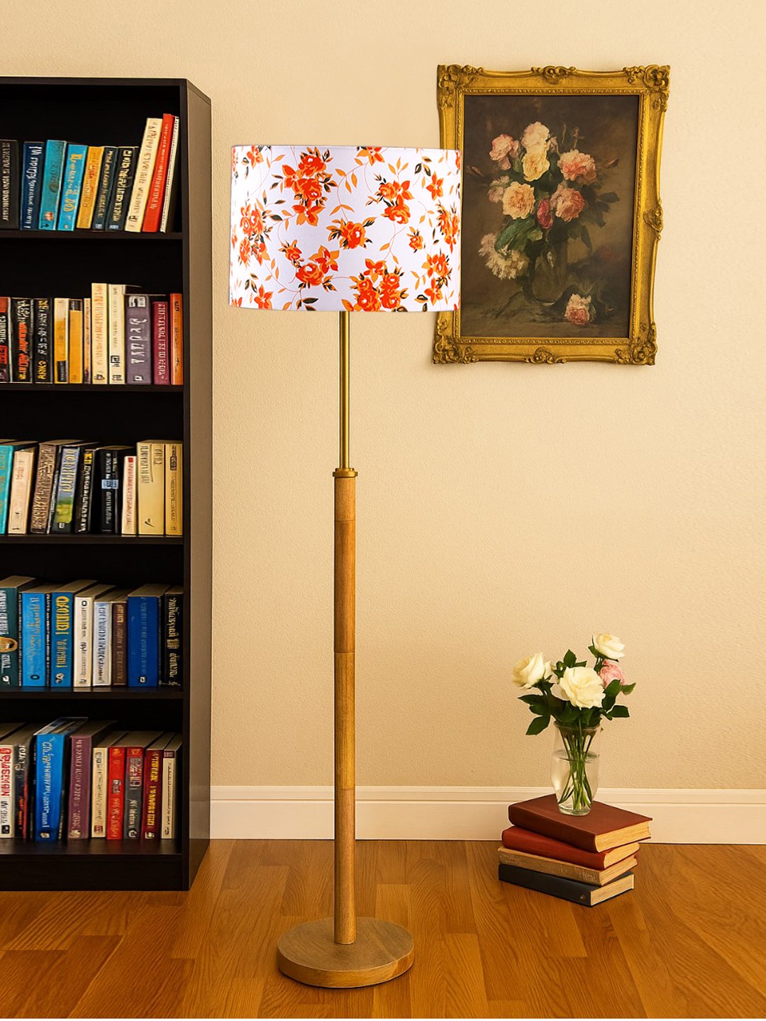 Ambika Home Multi Shade Premium Floor Lamp for Living Room, Bedroom & Hallway | Decorative Standing Light | E27 Holder Included Bulb