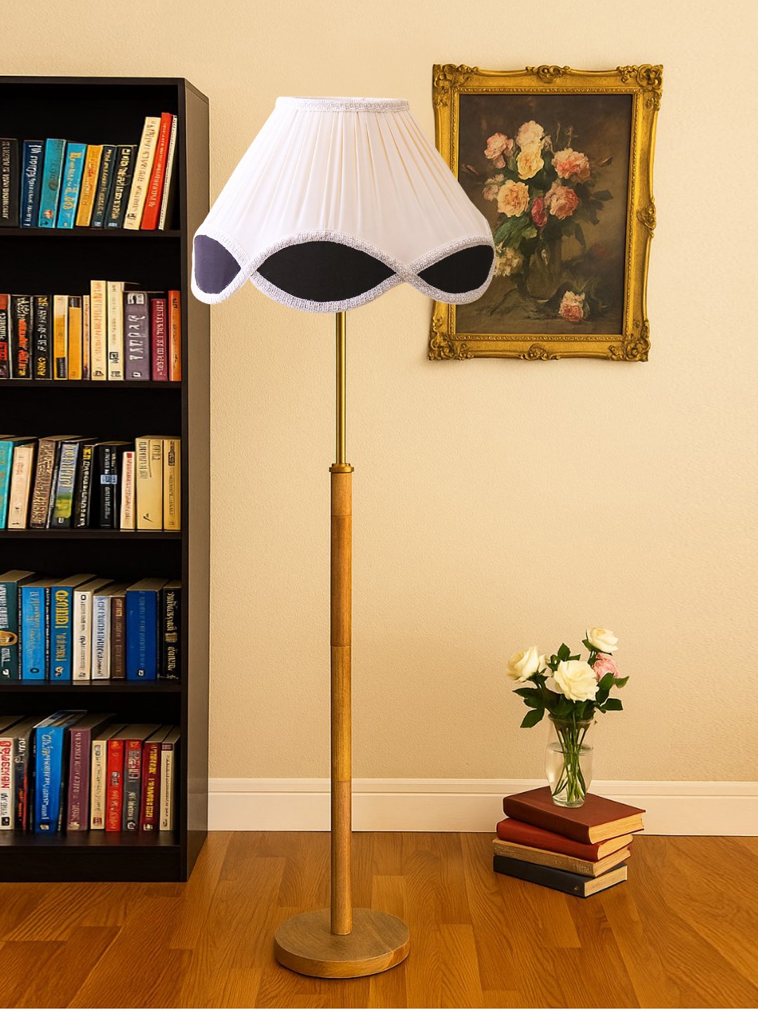 Ambika Home Multi Shade Premium Floor Lamp for Living Room, Bedroom & Hallway | Decorative Standing Light | E27 Holder Included Bulb