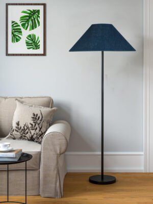 Ambika Home Premium Blue  Floor Light for Hotel, Lounge & Guest Room Decor | E27 Holder Included Bulb