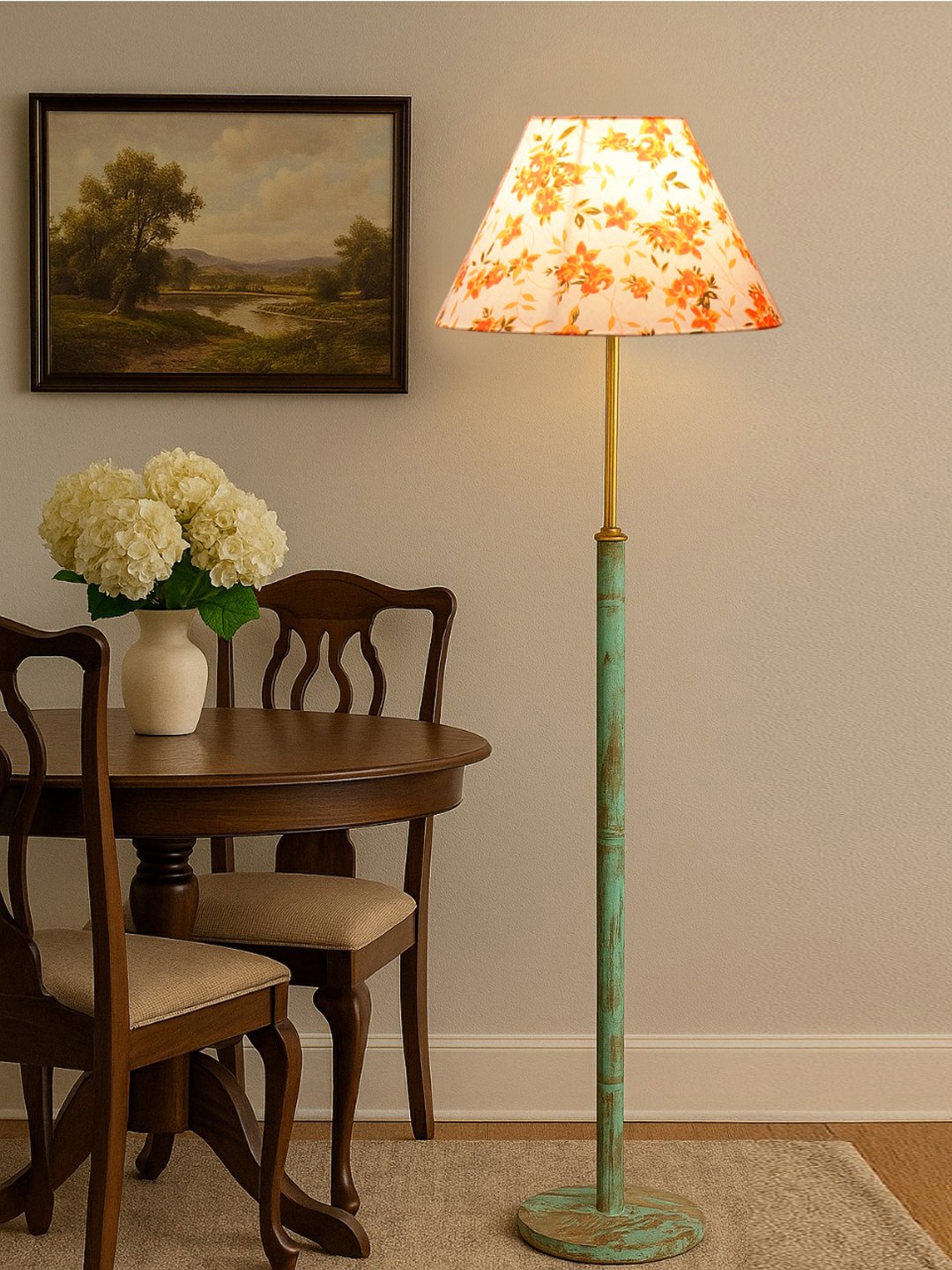 Ambika Home Multi Shade Premium Floor Lamp for Living Room, Bedroom & Hallway | Decorative Standing Light | E27 Holder Included Bulb - Image 2