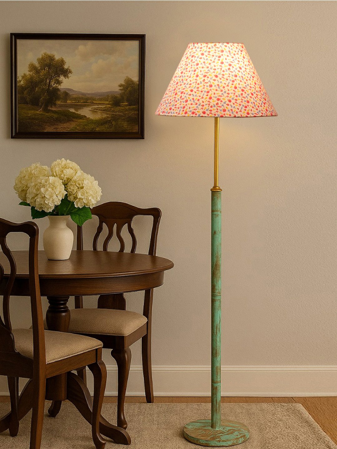 Ambika Home Multi Shade Premium Floor Lamp for Living Room, Bedroom & Hallway | Decorative Standing Light | E27 Holder Included Bulb - Image 2