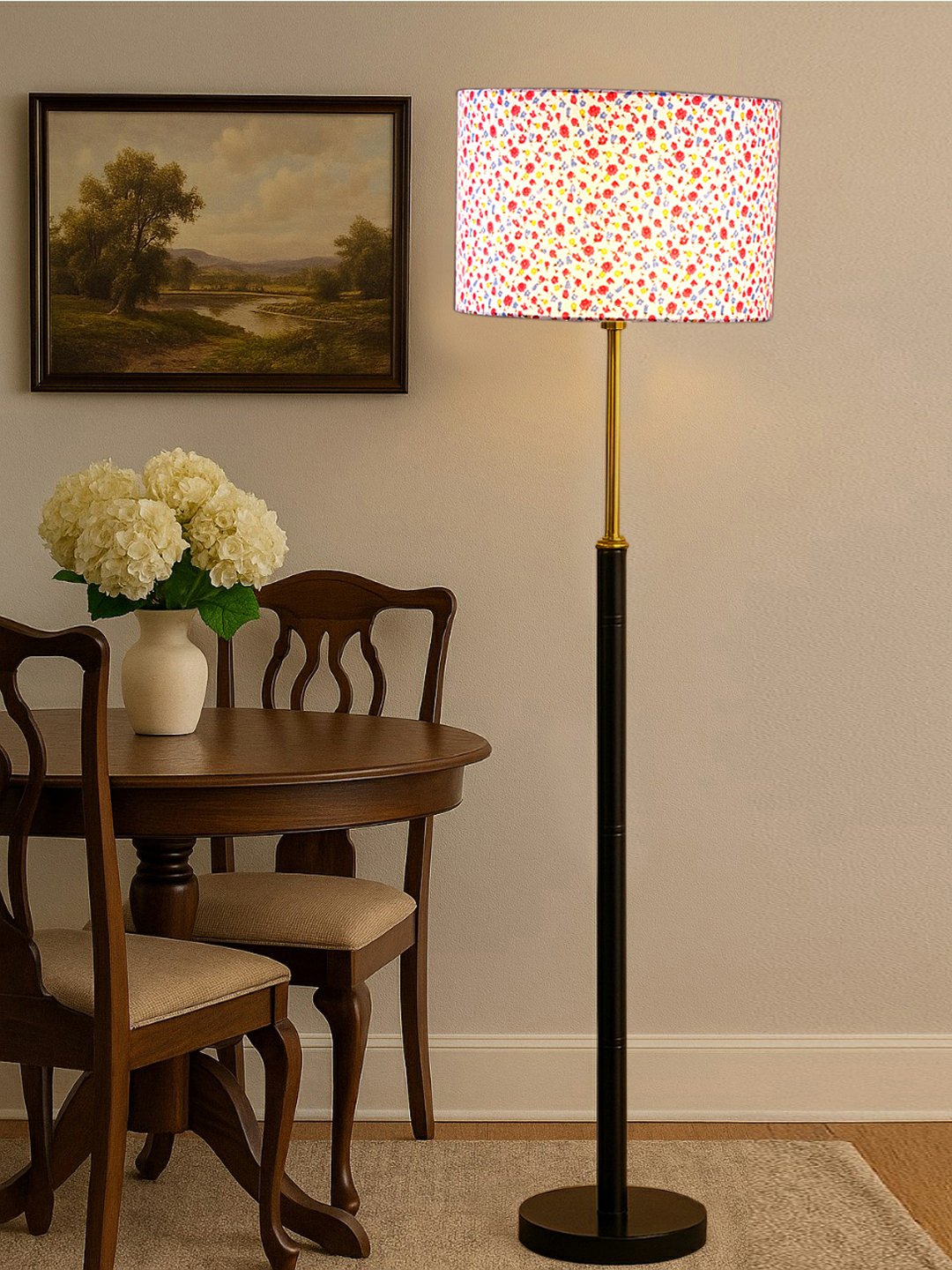 Ambika Home Multi Shade Premium Floor Lamp for Living Room, Bedroom & Hallway | Decorative Standing Light | E27 Holder Included Bulb - Image 2
