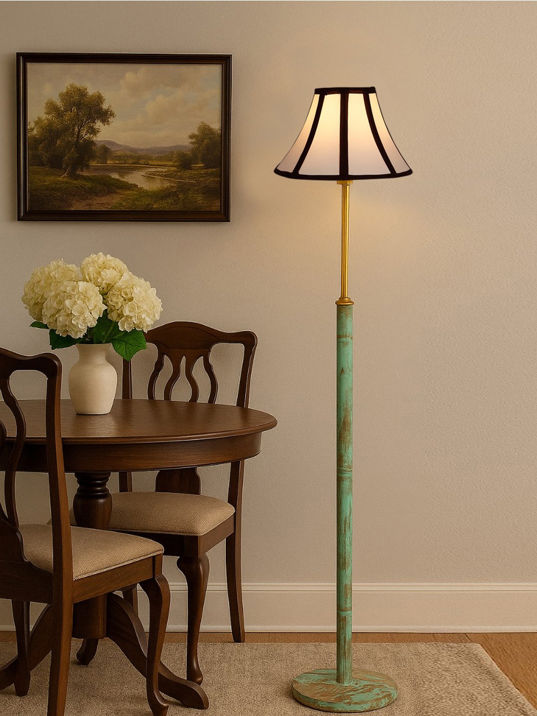 Ambika Home Multi Shade Premium Floor Lamp for Living Room, Bedroom & Hallway | Decorative Standing Light | E27 Holder Included Bulb - Image 2