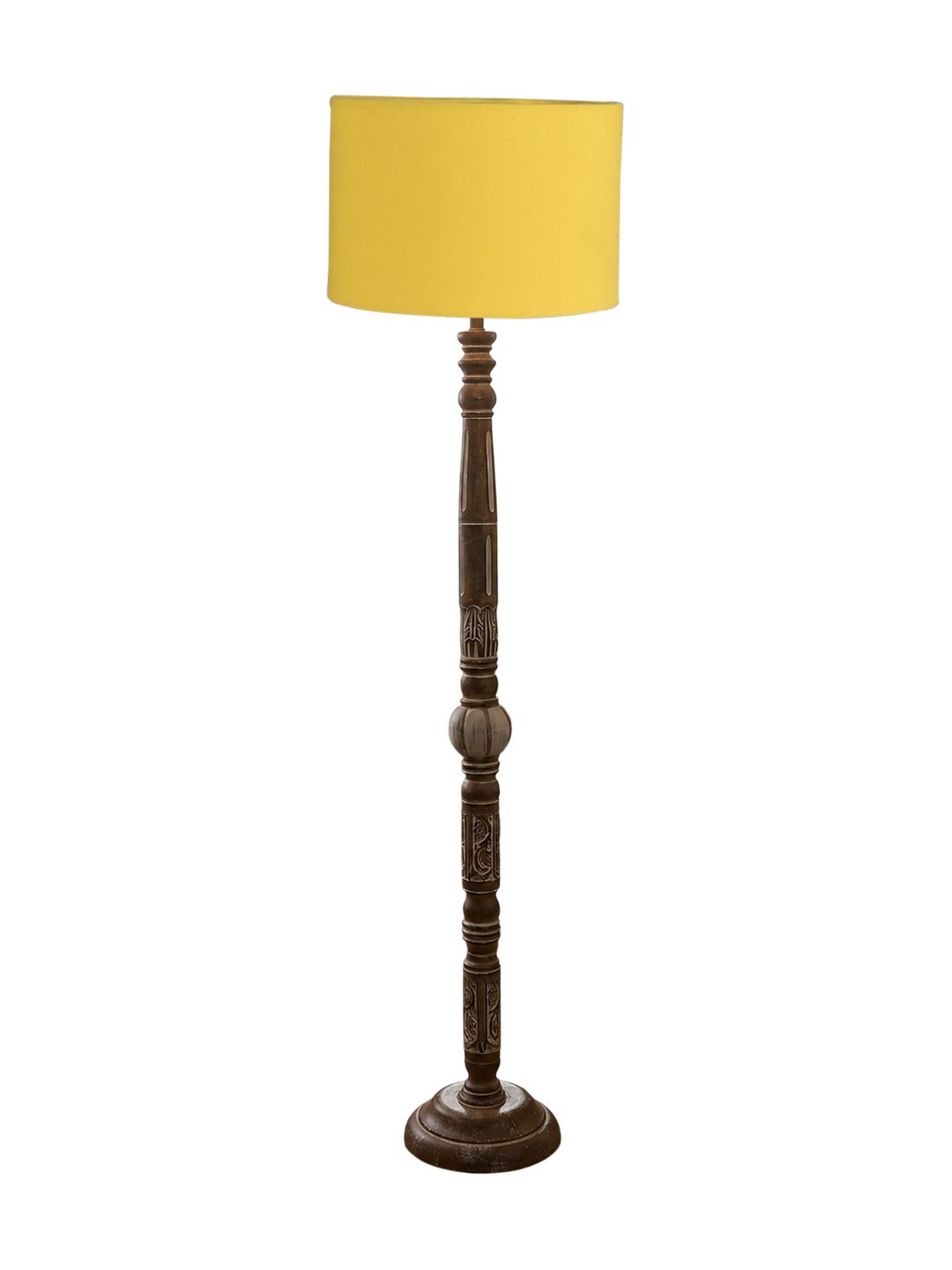 Ambika Home Arctic Luxe White Brushed Floor Lamp | Premium Living Room, Bedroom & Hallway Lighting | E27 Holder & Bulb Included - Image 4