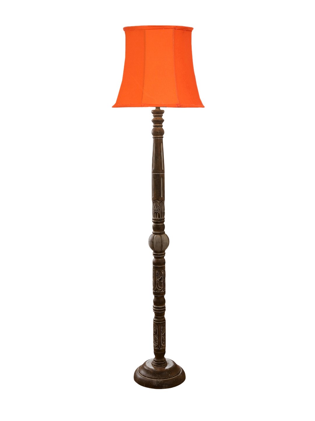 Ambika Home Timeless Haven White Brushed Floor Lamp | Premium Living Room, Bedroom & Hallway Lighting | E27 Holder & Bulb Included - Image 4