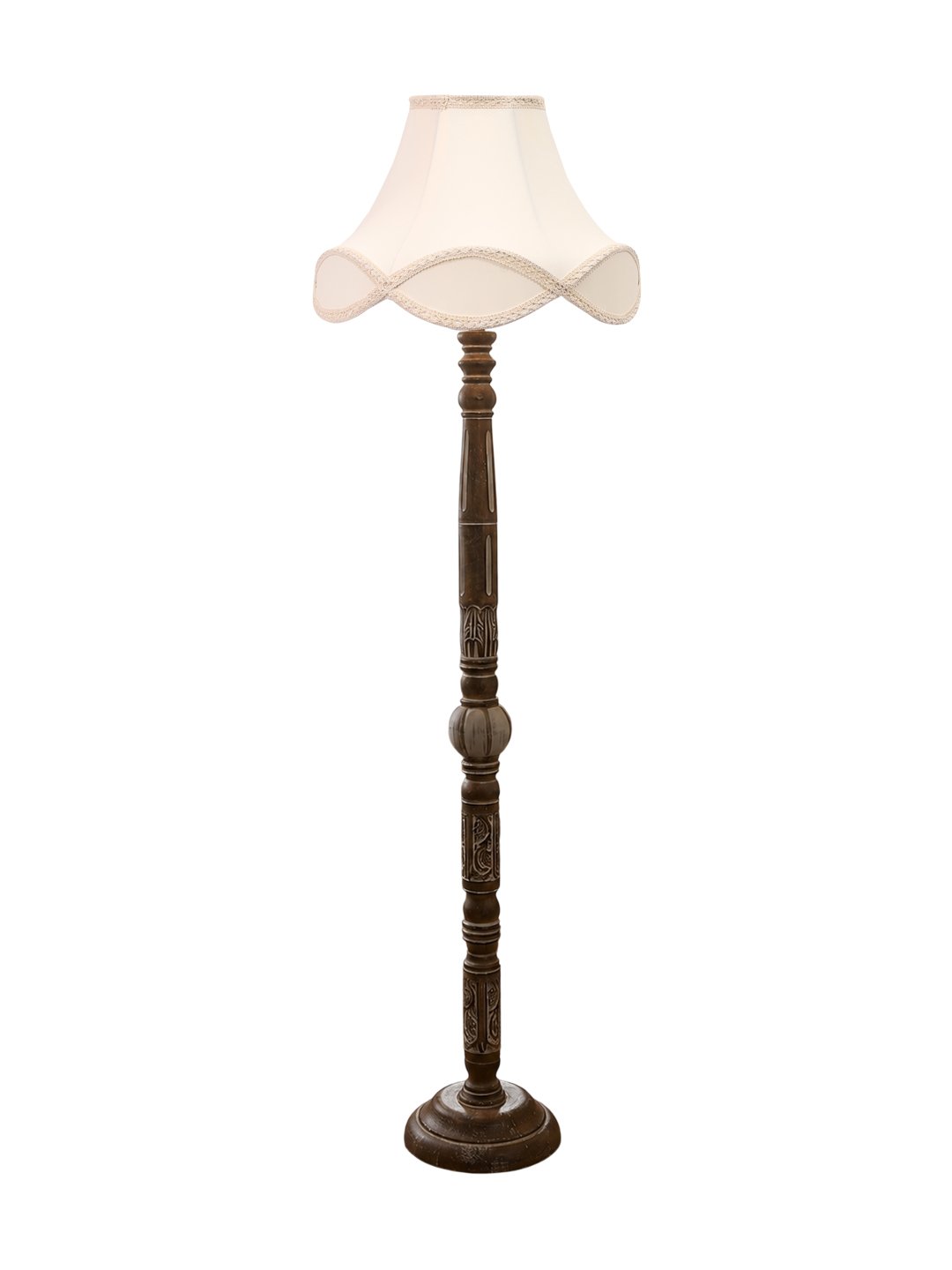 Ambika Home Regal Birch White Brushed Floor Lamp | Premium Living Room, Bedroom & Hallway Lighting | E27 Holder & Bulb Included - Image 4