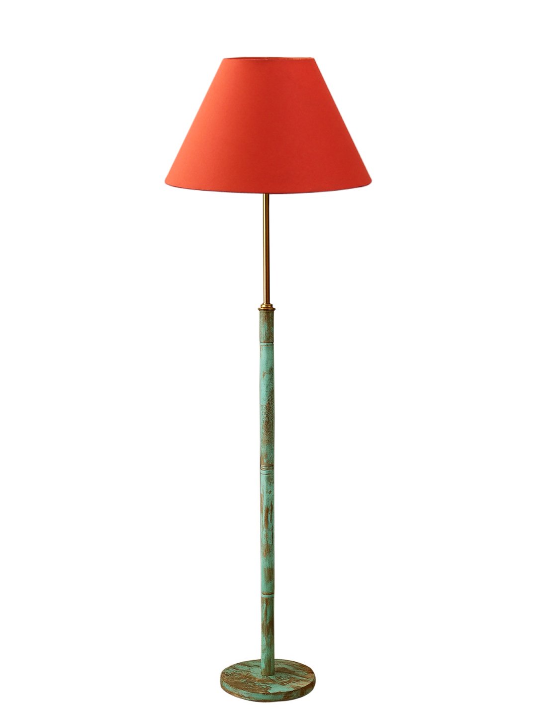 Ambika Home Orange Shade Premium Floor Lamp for Living Room, Bedroom & Hallway | Decorative Standing Light | E27 Holder Included Bulb - Image 4