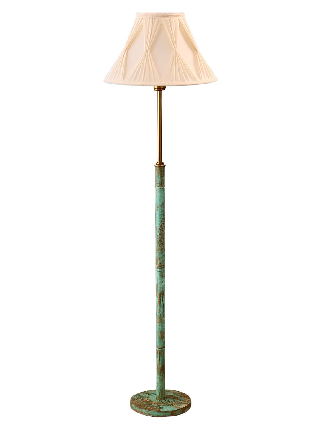 Ambika Home Off-white Shade Premium Floor Lamp for Living Room, Bedroom & Hallway | Decorative Standing Light | E27 Holder Included Bulb - Image 4