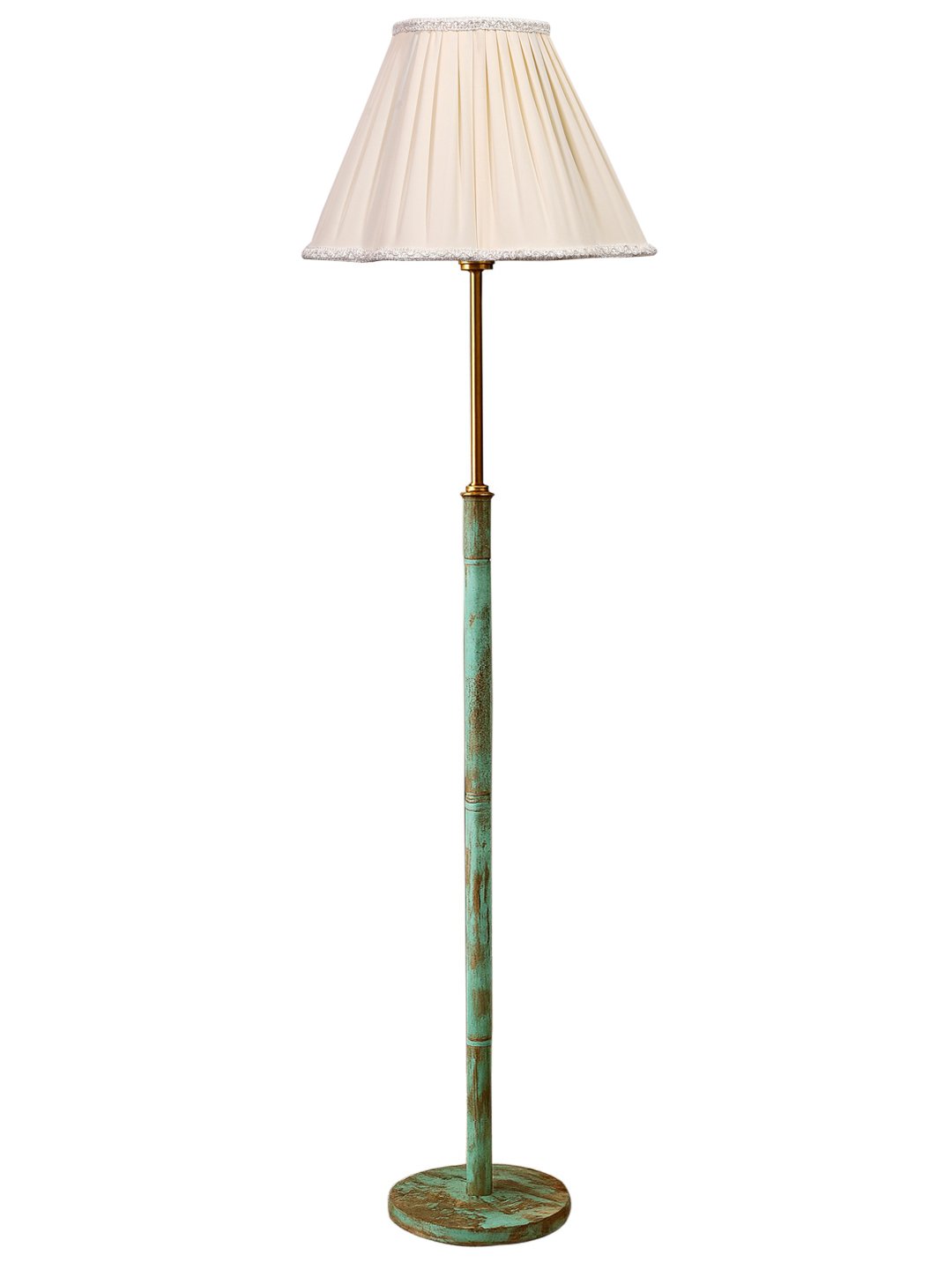 Ambika Home Off-white Shade Premium Floor Lamp for Living Room, Bedroom & Hallway | Decorative Standing Light | E27 Holder Included Bulb - Image 4