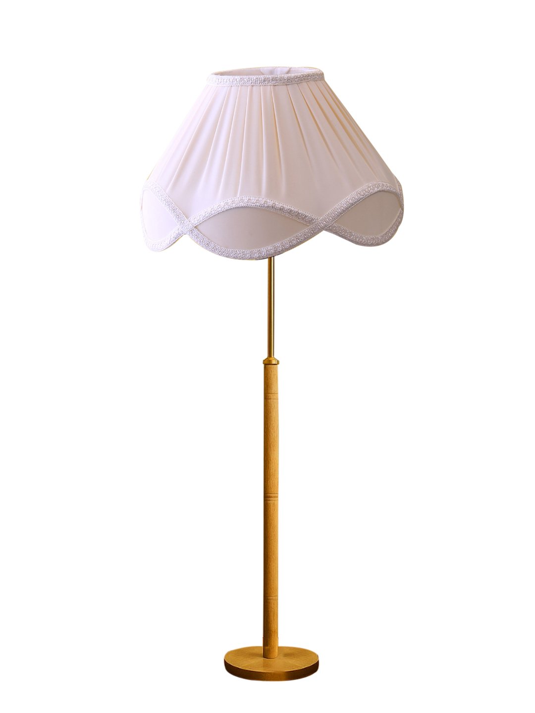 Ambika Home Off-white Shade Premium Floor Lamp for Living Room, Bedroom & Hallway | Decorative Standing Light | E27 Holder Included Bulb - Image 4
