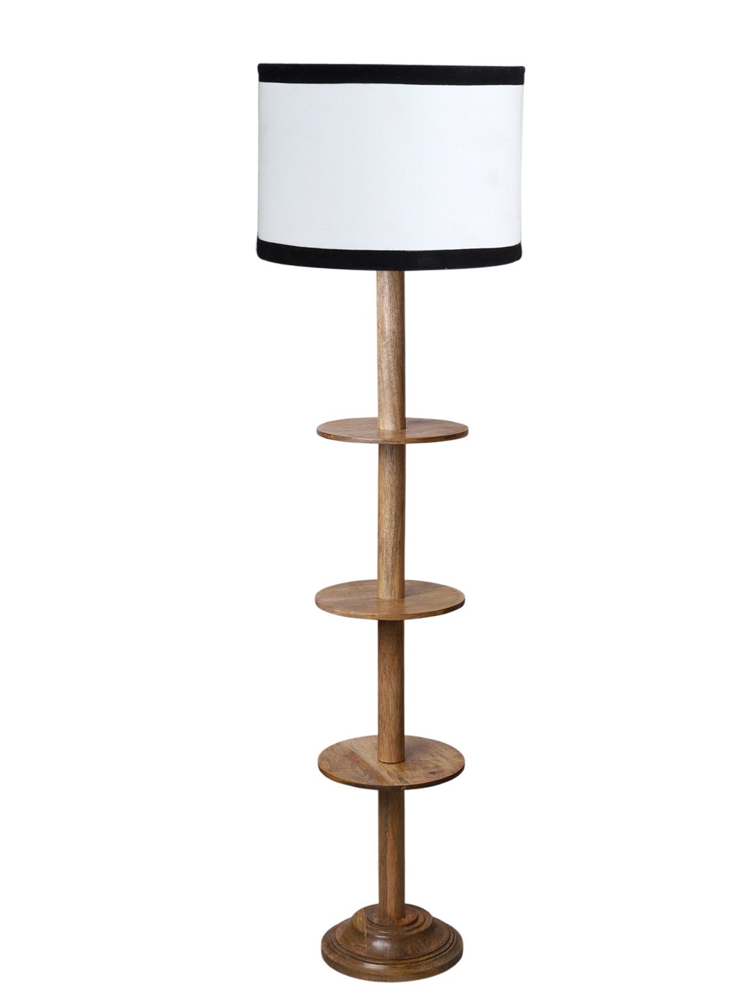 Ambika Home White Shade Premium Floor Lamp for Living Room, Bedroom & Hallway | Decorative Standing Light | E27 Holder Included Bulb - Image 4