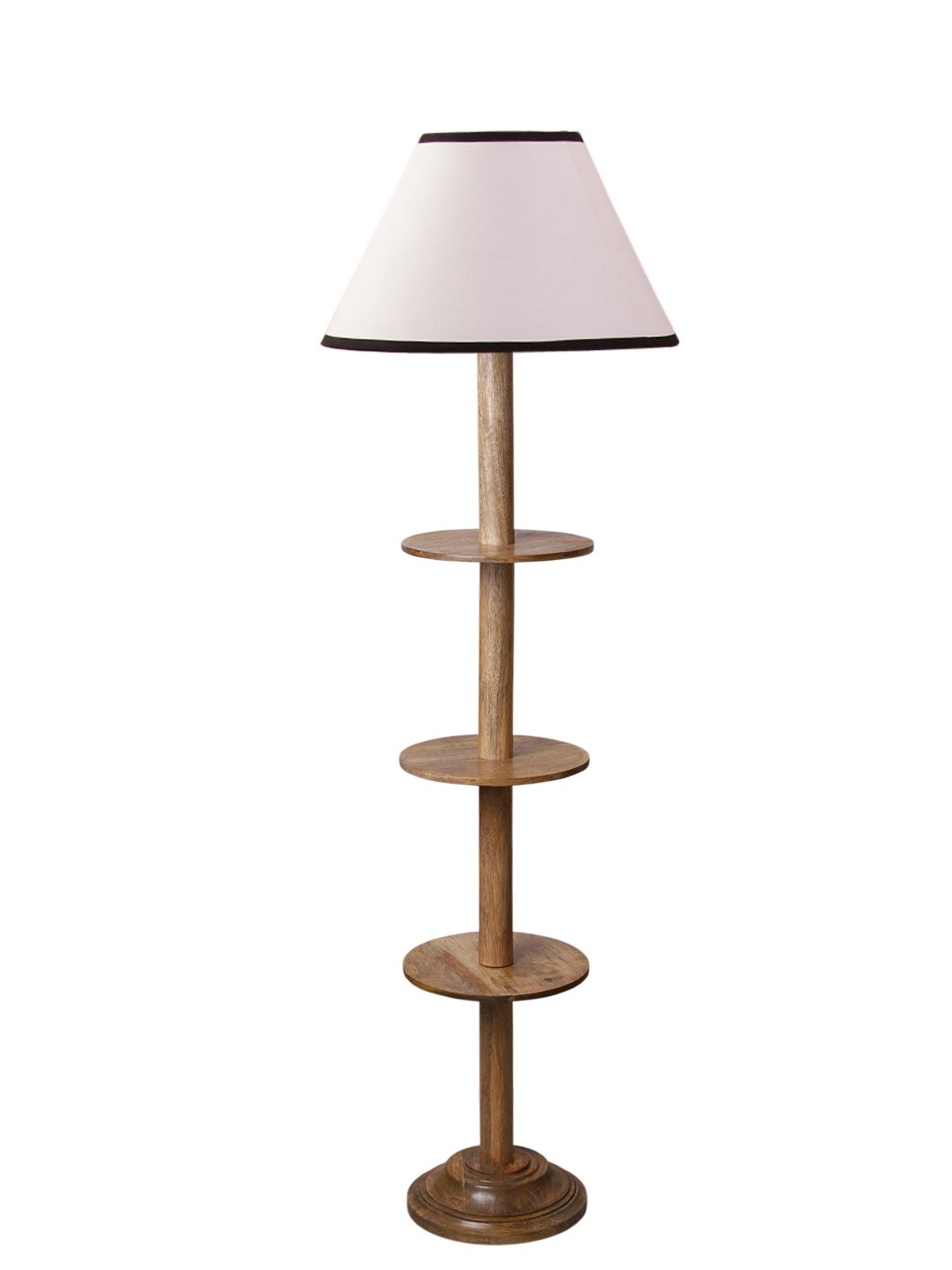 Ambika Home White Shade Premium Floor Lamp for Living Room, Bedroom & Hallway | Decorative Standing Light | E27 Holder Included Bulb - Image 4
