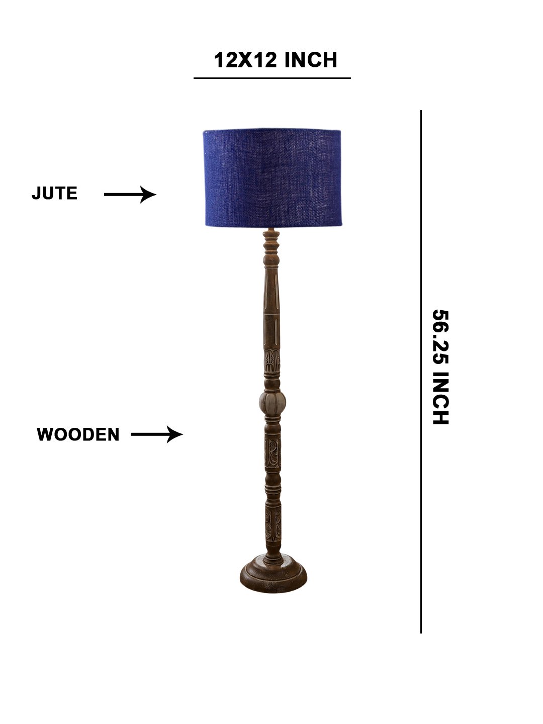 Ambika Home Cloud Crest White Brushed Floor Lamp | Premium Living Room, Bedroom & Hallway Lighting | E27 Holder & Bulb Included - Image 5