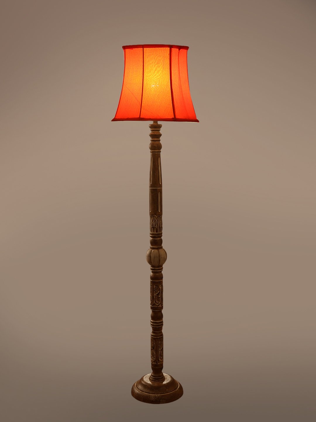 Ambika Home Timeless Haven White Brushed Floor Lamp | Premium Living Room, Bedroom & Hallway Lighting | E27 Holder & Bulb Included - Image 6