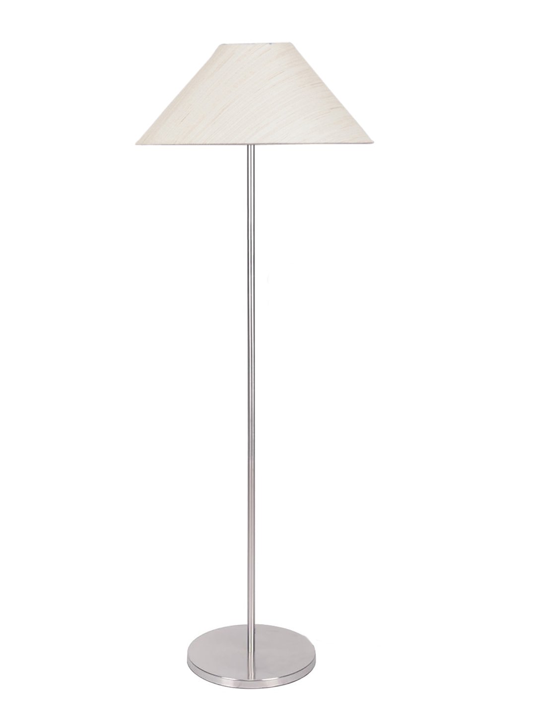 Ambika Home Luxury Off-white Steel Floor Lamp for Designer Living Rooms | Premium Statement Lighting | E27 Holder Included Bulb - Image 6