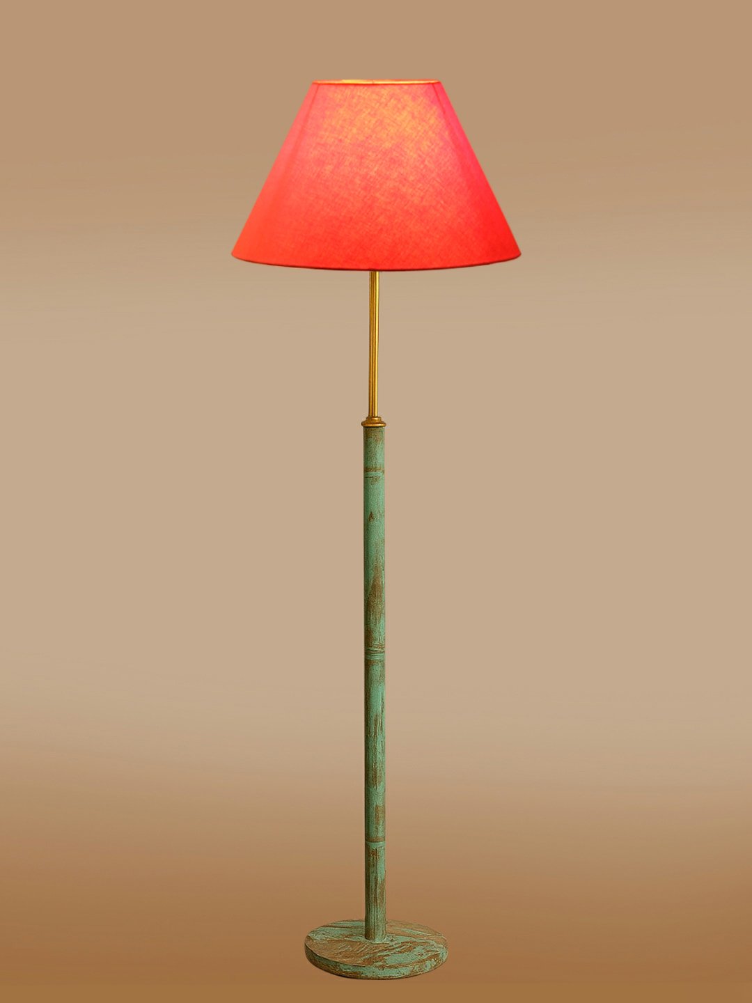 Ambika Home Orange Shade Premium Floor Lamp for Living Room, Bedroom & Hallway | Decorative Standing Light | E27 Holder Included Bulb - Image 6