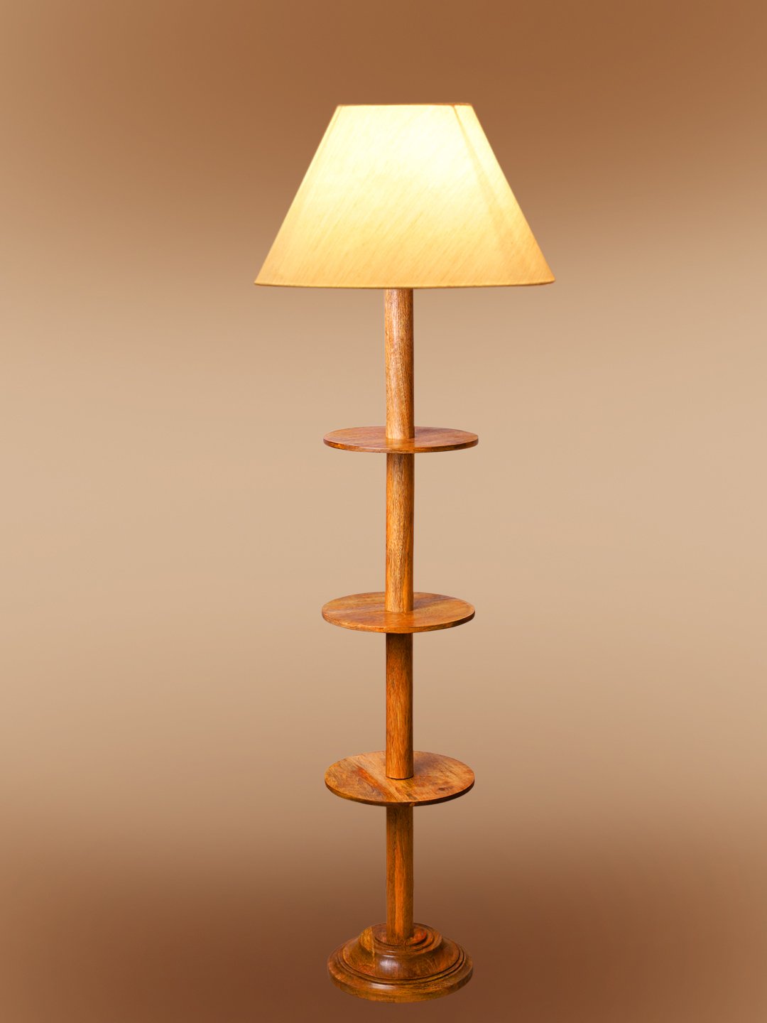 Ambika Home Red Shade Premium Floor Lamp for Living Room, Bedroom & Hallway | Decorative Standing Light | E27 Holder Included Bulb - Image 6