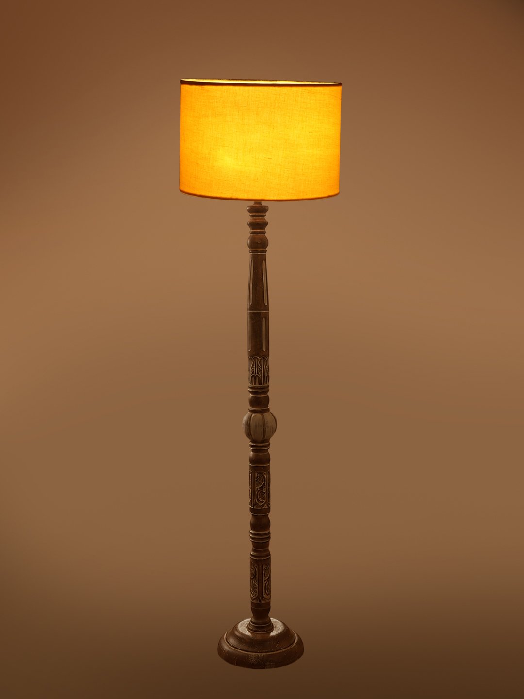 Ambika Home Arctic Luxe White Brushed Floor Lamp | Premium Living Room, Bedroom & Hallway Lighting | E27 Holder & Bulb Included - Image 7