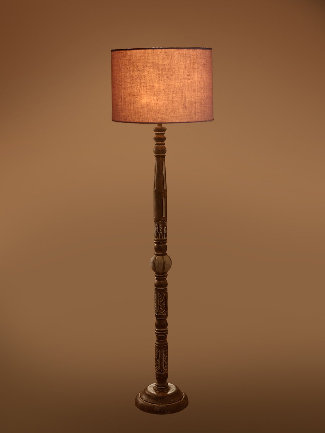 Ambika Home Pearl Haven White Brushed Floor Lamp | Premium Living Room, Bedroom & Hallway Lighting | E27 Holder & Bulb Included - Image 7