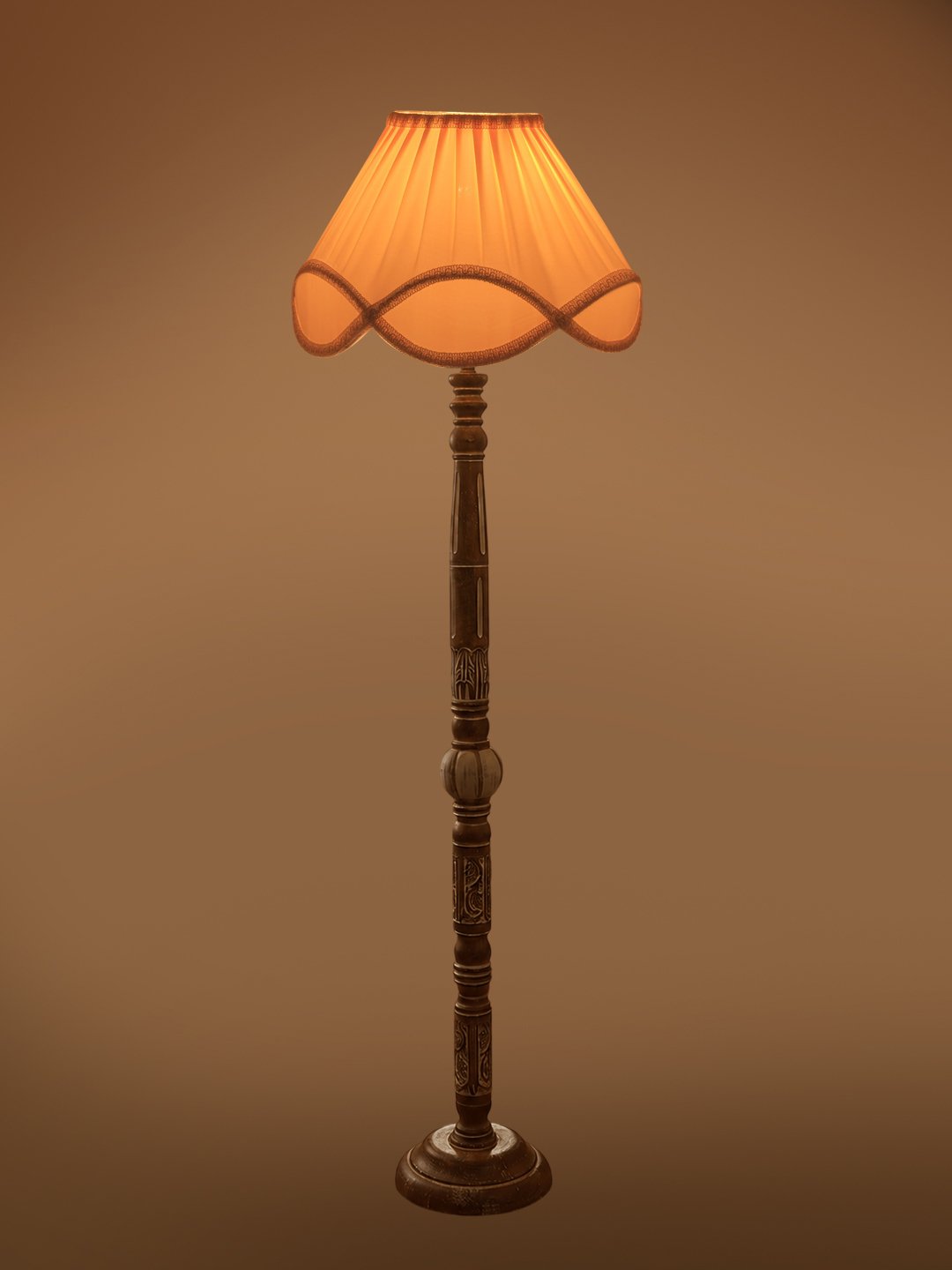 Ambika Home Ivory Manor White Brushed Floor Lamp | Premium Living Room, Bedroom & Hallway Lighting | E27 Holder & Bulb Included - Image 7