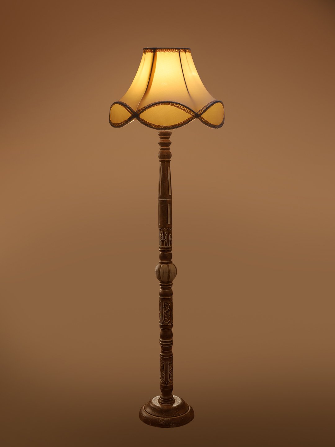 Ambika Home Regal Birch White Brushed Floor Lamp | Premium Living Room, Bedroom & Hallway Lighting | E27 Holder & Bulb Included - Image 7