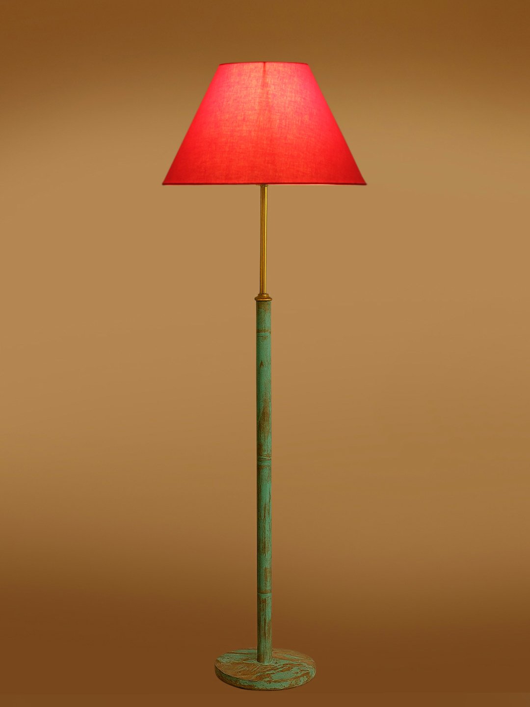 Ambika Home Orange Shade Premium Floor Lamp for Living Room, Bedroom & Hallway | Decorative Standing Light | E27 Holder Included Bulb - Image 7