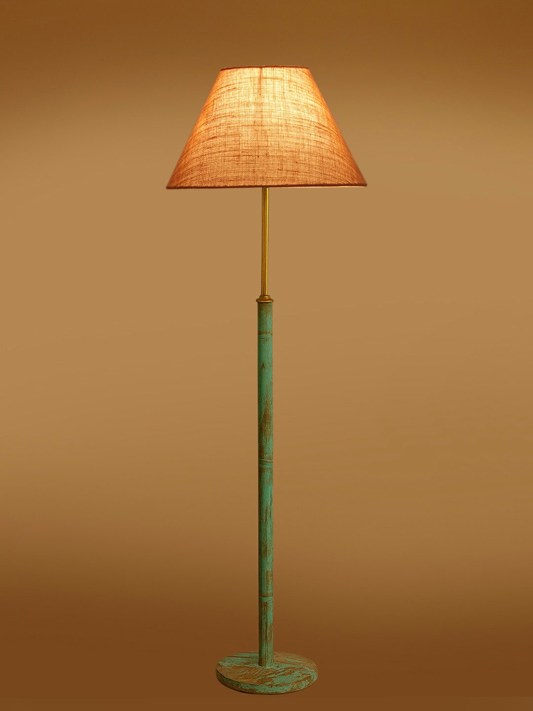 Ambika Home Beige Shade Premium Floor Lamp for Living Room, Bedroom & Hallway | Decorative Standing Light | E27 Holder Included Bulb - Image 7