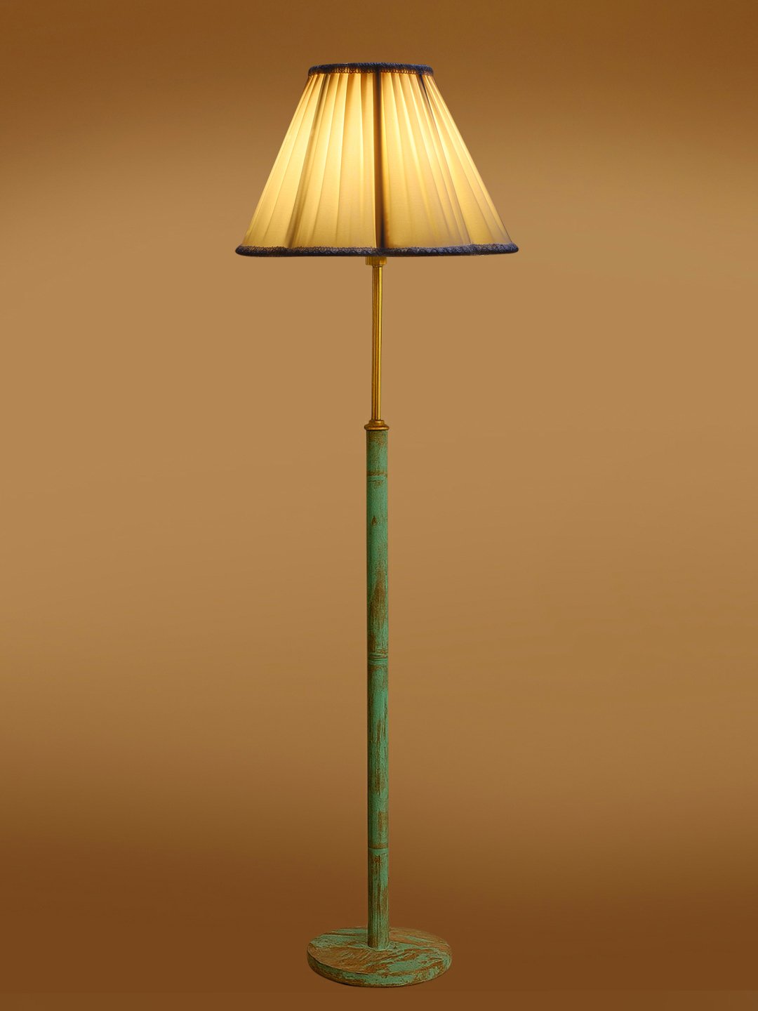 Ambika Home Off-white Shade Premium Floor Lamp for Living Room, Bedroom & Hallway | Decorative Standing Light | E27 Holder Included Bulb - Image 7