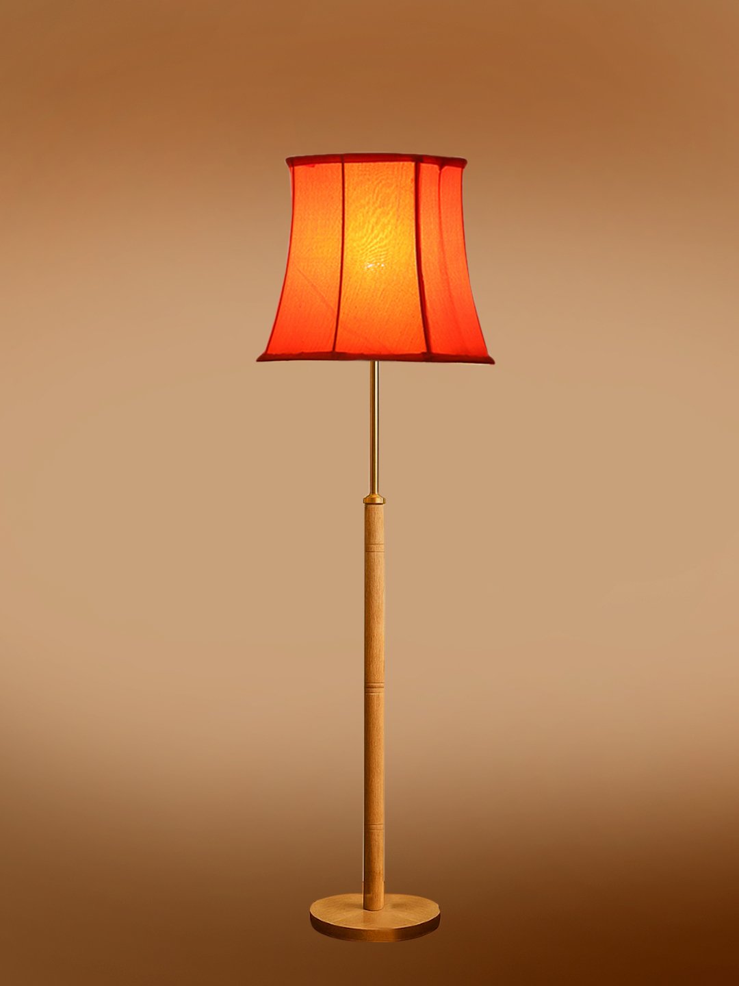 Ambika Home Orange Shade Premium Floor Lamp for Living Room, Bedroom & Hallway | Decorative Standing Light | E27 Holder Included Bulb - Image 7