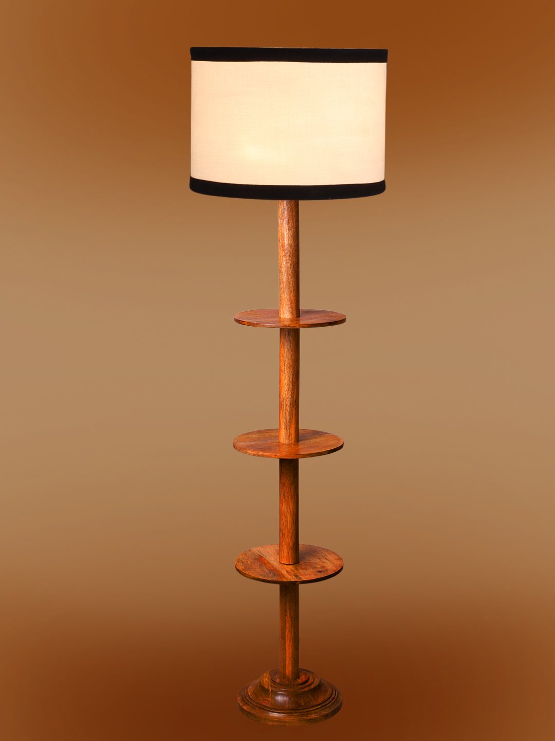 Ambika Home White Shade Premium Floor Lamp for Living Room, Bedroom & Hallway | Decorative Standing Light | E27 Holder Included Bulb - Image 7