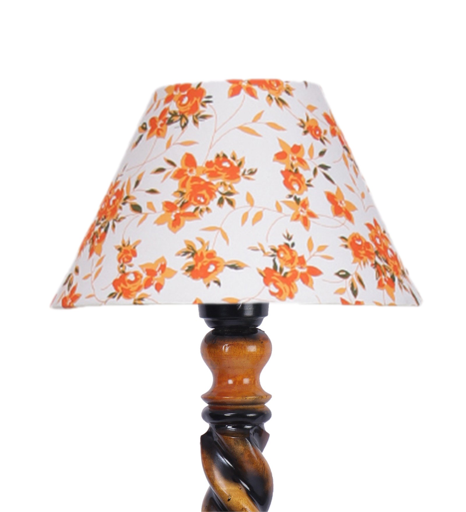 Ambika Home Victorian Crown Designer Shade Wooden Floor Lamp for Living Room, Bedroom, Hallway, Guest Room & Hotel Decor | Handcrafted Standing Lamp with E27 Holder - Image 7