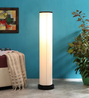Ambika Home Elysian Luxe Multi Shade Premium Floor Lamp with Wooden Base | Luxury Designer Lighting | E27 Holder Included Bulb