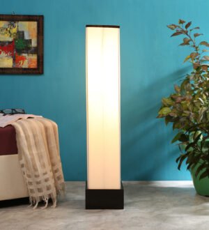 Ambika Home Golden Regency Multi Shade Premium Floor Lamp with Wooden Base | Luxury Designer Lighting | E27 Holder Included Bulb