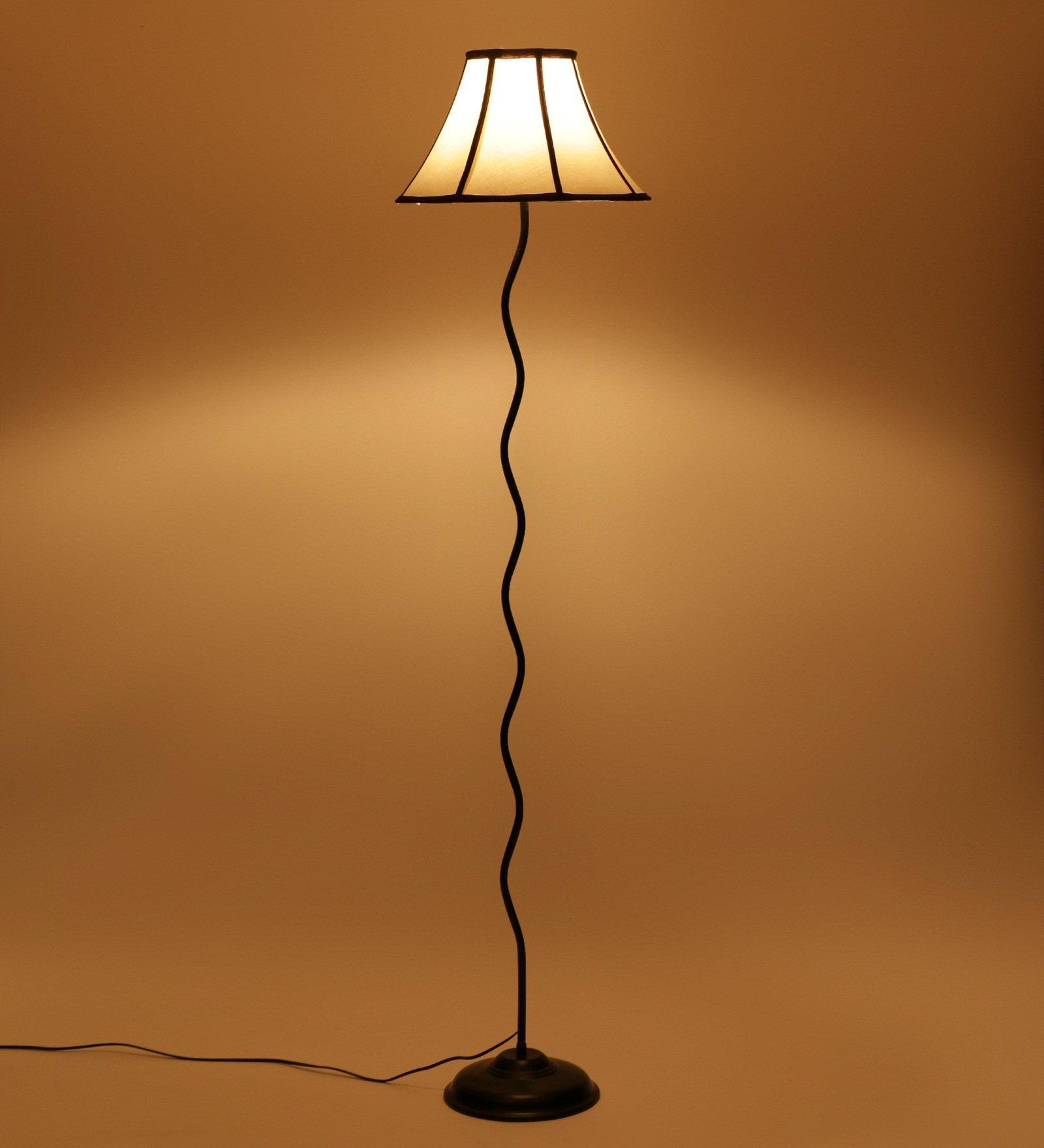Ambika Home Multicolor Cotton Zig Zag Floor Lamp | Modern Standing Lamp for Living Room, Bedroom & Home Decor - Image 3